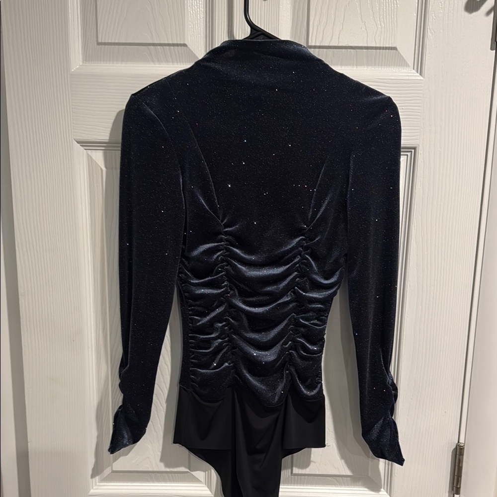 Zara Black Velvet Bodysuit